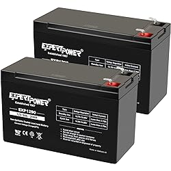 ExpertPower 12v 9ah Sealed Lead Acid Battery with F2 Terminals .2502 Pack