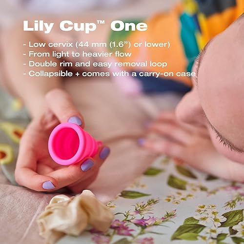 Intimina Lily Cup One – The Collapsible Menstrual Cup for Beginners, Teen Menstrual Cup, First Time User