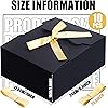 10 Pcs Gift Boxes with Lids Black Gift Boxes Bridesmaid Proposal Box Paper Cardboard Gift Box with Ribbon Gift Wrap Boxes for Wedding Birthday Party Packaging Present Crafting 9.5 x 7 x 4 Inches