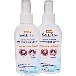 Safe Sea Anti-Jellyfish Sting Protective Spray- Hypoallergenic Jellyfish & Sea Lice Sunscreen for Safer Sea 2 Pack