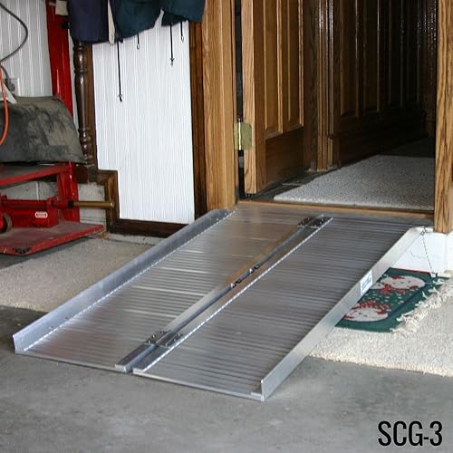 Discount Ramps Silver Spring SCG-3 Folding Mobility and Utility Ramp-600lb. Capacity, 3’Long