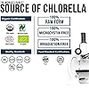 Organic Chlorella Powder - 4 Organic Certifications, Raw Form & Sun Grown - Best Source of Chlorella, Maximum Nutrient & CGF Levels Chlorella Growth Factor - 75 Servings