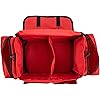 LINE2design Emergency Fire First Responder Kit - Fully Stocked EMS Supplies First Aid Rescue Trauma Fill Kit - EMS EMT Paramedic Complete Lifeguard Medical Supplies for Natural Disasters - Red