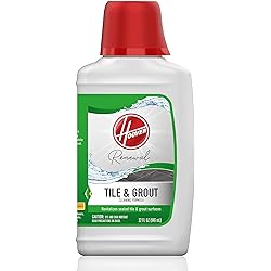 Hoover Renewal Tile and Grout Floor Cleaner, Concentrated Cleaning Solution for FloorMate Machines, 32oz Formula, AH30433, White