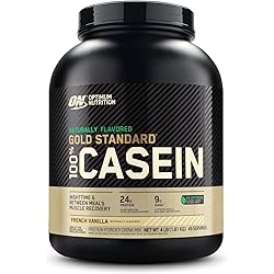 Optimum Nutrition Gold Standard 100% Micellar Casein Protein Powder, Naturally Flavored French Vanilla, 4 Pound Packaging May Vary