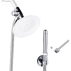 Shower Enema System with 100 Inches Hose, Diverter, Water Control Valve for Men and Women Portable Cleaning, Enema Nozzle Kit Cleaner Attachment Polished Chrome
