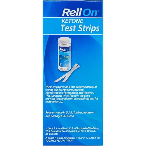 ReliOn Ketone Test Strips, 50 Count Pack of 2 Luall Sticker