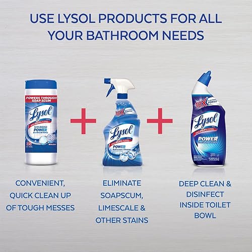 Lysol Power Bathroom Cleaner Spray, Island Breeze, 28oz Pack of 2