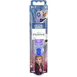 Oral-B Kids Battery Power Electric Toothbrush Featuring Disney's Frozen for Children and Toddlers age 3, Soft Characters May Vary