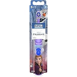 Oral-B Kids Battery Power Electric Toothbrush Featuring Disney's Frozen for Children and Toddlers age 3, Soft Characters May Vary