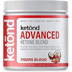 Ketone Advanced BHB Blend by Ketond - Ketone Drink for Rapid Weight Loss - Tigers Blood 15 Servings