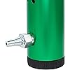 LINE2design Oxygen Uni-Body Regulator Aluminum 0-15L - Home Health Aid Medical Oxygen Cylinders - Green
