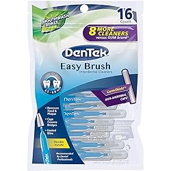 DenTek Easy Brush Wide Interdental Cleaners 16 Count Pack of 2