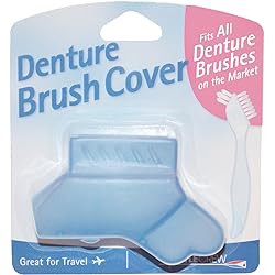 Denture Brush Cover - Fits All Denture Brushes Blue