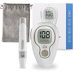 Blood Sugar Monitor, IKZA G-427B Glucometer with Lancing Device, Coding-Free Glucose Monitor, Blood Glucose Monitor for Home UseG-427B