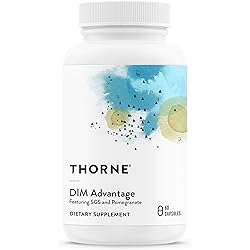 Thorne Research - DIM Advantage - Estrogen Metabolism Support & Hormone Balance for Men & Women - Featuring DIM and Pomegranate Extract - 60 Capsules
