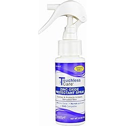 Touchless Care Zinc Oxide Protectant Spray, Fast Relief of Adult Diaper Rash caused by Adult Incontinence, Easy to Apply Touch Free Spray, Eases Skin Irritation, No Messy Creams 2 oz - 62402