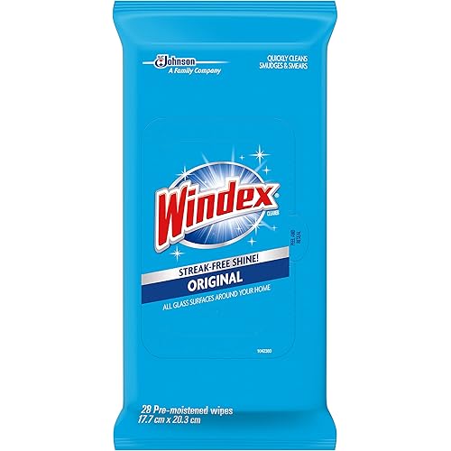 Windex Glass and Multi-Surface Cleaning Wipes, 28 Count - Pack of 3 84 Total Wipes
