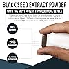 20% Thymoquinone Black Seed Oil Extract Capsules - TQ-Advanced 4X® Highest Thymoquinone Concentration Available 60:1 Concentrate from Nigella Sativa, Raw Form, Vegan, Glass Bottle 60 Cap - 50mg