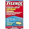 Tylenol Cold Flu Severe Medicine Caplets for Fever, Pain, Cough & Congestion, 24 ct