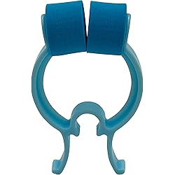10pk Blue Padded Oxygen Nose Clips to Block Nasal Air Flow or to Stop Nose Bleeds