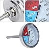 Okuyonic Kitchen Utensils Cooking Temperature Thermometer Grill Thermometer Temperature Guage with Clear dial Scale for Home Kitchen use