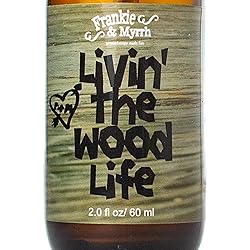 Livin' The Wood Life | Patchouli, Vanilla, Cedar Natural Perfume Cologne | Essential Oil Spray for Relaxation, Stress, and Meditation | 100% Pure Oils Aromatherapy Mist
