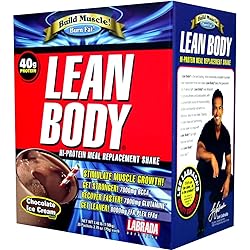Labrada Lean Body Hi-Protein Meal Replacement Shake Chocolate Ice Cream - 20 Packets