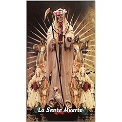 Oracion Diaria a La Santa Muerte La Calaca La Catrina Tarjeta de Bolsillo Laminada con Oracion