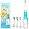 Baby Electric Toothbrush, Toddler Teeth Brushes with Smart LED Timer and Sonic Technology for Infants Ages 0-3 Years Blue