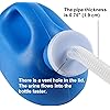 Portable Urinals for Men Spill Proof 2000 ml 68 oz Urine Bottles for Men 63 Long Tube Urinals for Men Urine Jug Pipe with Lid Pee Bottles for Men for Hospital Incontinence Elderly Travel Car Truckers