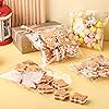 500 Pcs Christmas Self Adhesive Treat Bag Self Seal Cookie Bags Cellophane Snowflake Clear Candy Bag for Bakery, Candy, Chocolate, Cookie 5.5 x 5.5 inch