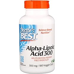Doctor's BEST Alpha-Lipoic Acid Supplement, 180 Count