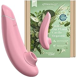 Womanizer Premium Eco Clitoral Sucking Toy 12 Intensity Level Clitoris Suction Massager Clit Sucking Vibrator Sex Toy for Women, Rose