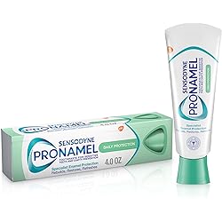 Sensodyne Pronamel Daily Protection Enamel Toothpaste for Sensitive Teeth, to Reharden and Strengthen Enamel, Mint Essence - 4 Ounces