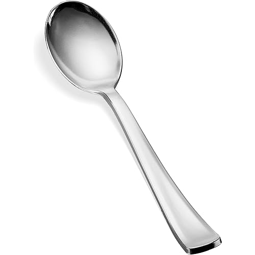 600 Plastic Silverware Set - Silver Plastic Cutlery Set - Disposable Silverware Set - Flatware Set - 200 Plastic Silver Forks - 200 Silver Spoons - 200 Plastic Silver Knives - Heavy Duty - Party Bulk