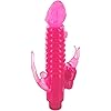 Ribbed Rabbit Vibrator With Anal Tickler