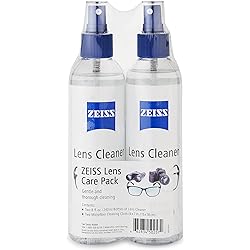 ZEISS Lens Cleaning Solution Kit 8 fl. oz. 2 pk. 2 Bottles of Lens Cleaner, 2 Microfiber Cleaning Cloths