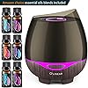 Diffuser with Essential Oils Included - Ultrasonic Diffuser 300ml for Large Room Office House - Aromatherapy Diffuser Humidifier - 14 Ambient Lights - Waterless Auto Shut-Off - Top 6 Blends Oils Set