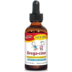 North American Herb & Spice Kid.e.Kare Orega-Cinn, Cinnamon Flavor - 2 fl. oz. - Great-Tasting Immune Support - Soothes Mucus Membranes - Wild Oregano Oil - Non-GMO - 120 Total Servings