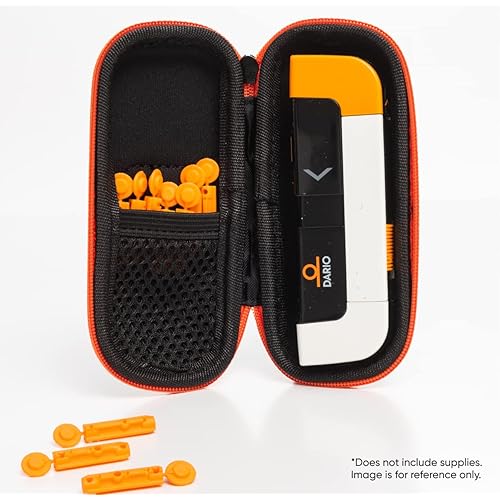 DARIO Diabetes Travel Case Bag – For Glucose Monitor Kit & Other Diabetic Supplies Small, Black