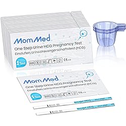 MomMed Pregnancy Test, 20-Count Pregnancy Test Strips, HCG Test Strips Pregnancy with 20 Urine Cups, Over 99% Accurate Early Detection of Pregnancy, Early Pregnancy Tests, Pregnancy Test Kit