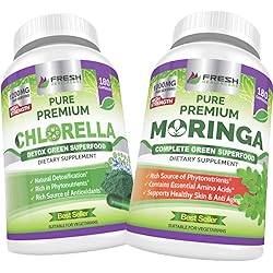 Chlorella and Moringa Green Superfood - Bundle