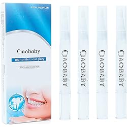 Teeth Whitening Pen, Teeth Whitening Gel, 4 Pens for 70 Uses, Use Twice a Day for Visibly Whiter Teeth in 1 Week, Effective, Painless, No Sensitivity1 Month Supply