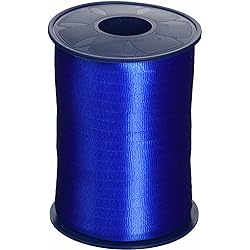 ValueRibbon 2535-614V Crimped 316" X 500 YD Birthday Decorations Curling Ribbon for Gift Wrapping, Royal Blue Ribbons for Crafts, Art Supplies and Birthday Gifts for Women and Men Gift Cards