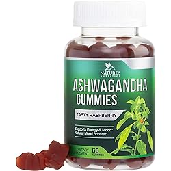 Ashwagandha Gummies for Women & Men - 3000mg Equivalent - Ashwagandha Supplement for Natural Stress Support, Energy Support, Immune Support - Ashwa Root Extract Supplements Calm Gummy - 60 Count