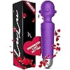 LuLu 7 Purple & LuLu 11 Black Upgraded Personal Massager - Premium with 5 Speeds 20 Patterns - Cordless Powerful and Handheld - USB Rechargeable for Back and Neck Relief