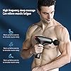 Massage Gu-n, Percussion Massage Device Cordless, Handheld Vibration Deep Tissue Muscle Massager Gu-n, Quiet Brushled Motor, Led Display with 5 Massage Heads and 8 Speed