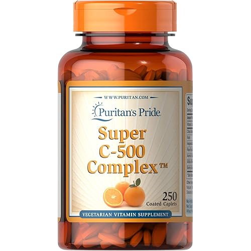 Puritan's Pride Vitamin C-500 Complex Supports Immune System Health, 250 Coated Caplets by Puritan's Pride, 250 Count 603