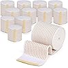 GT USA Organic Cotton Elastic Bandage Wrap 2" Wide, 12 Pack | Hook & Loop Fasteners at Both Ends | Latex Free | Hypoallergenic Compression Roll for Sprains & Injuries